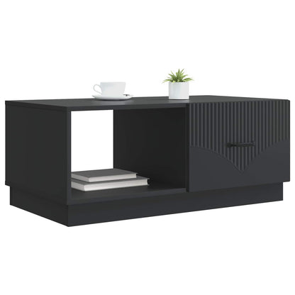 Coffee Table Black 90 x 50 x 37 cm Engineered Wood