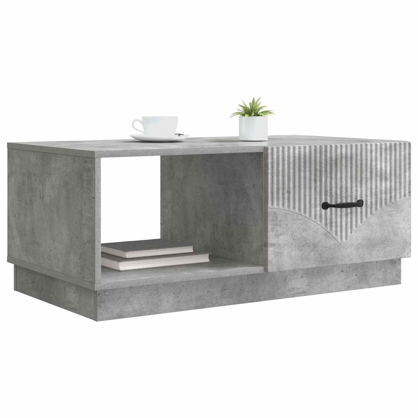 Coffee Table Concrete Grey 90 x 50 x 37 cm Engineered Wood