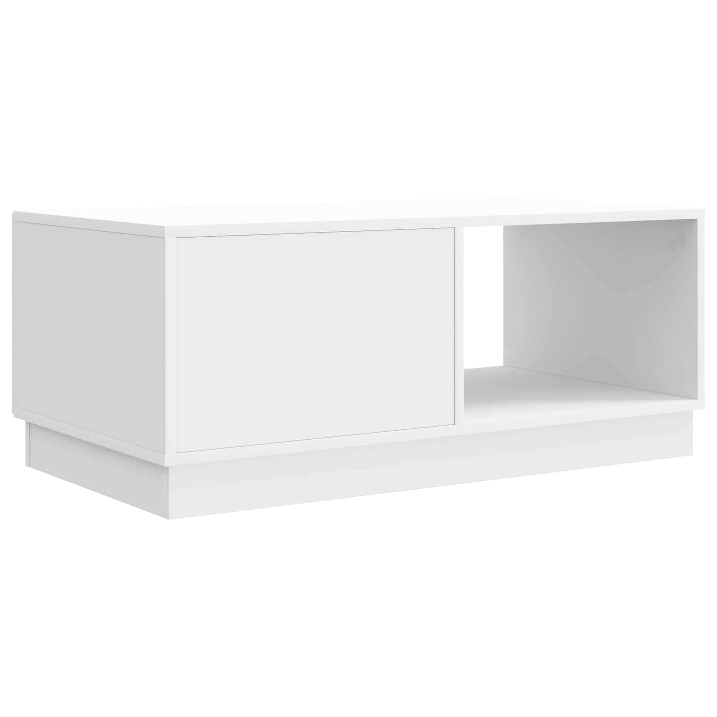 Coffee Table High Gloss White 90 x 50 x 37 cm Engineered Wood