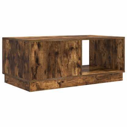Coffee Table Smoked Oak 90 x 50 x 37 cm Engineered Wood