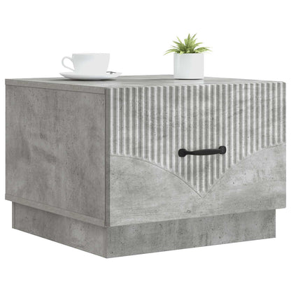 Coffee Table Concrete Grey 49 x 50 x 37 cm Engineered Wood