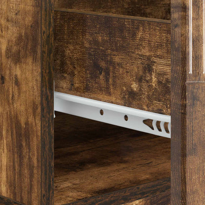 Coffee Table Smoked Oak 49 x 50 x 37 cm Engineered Wood