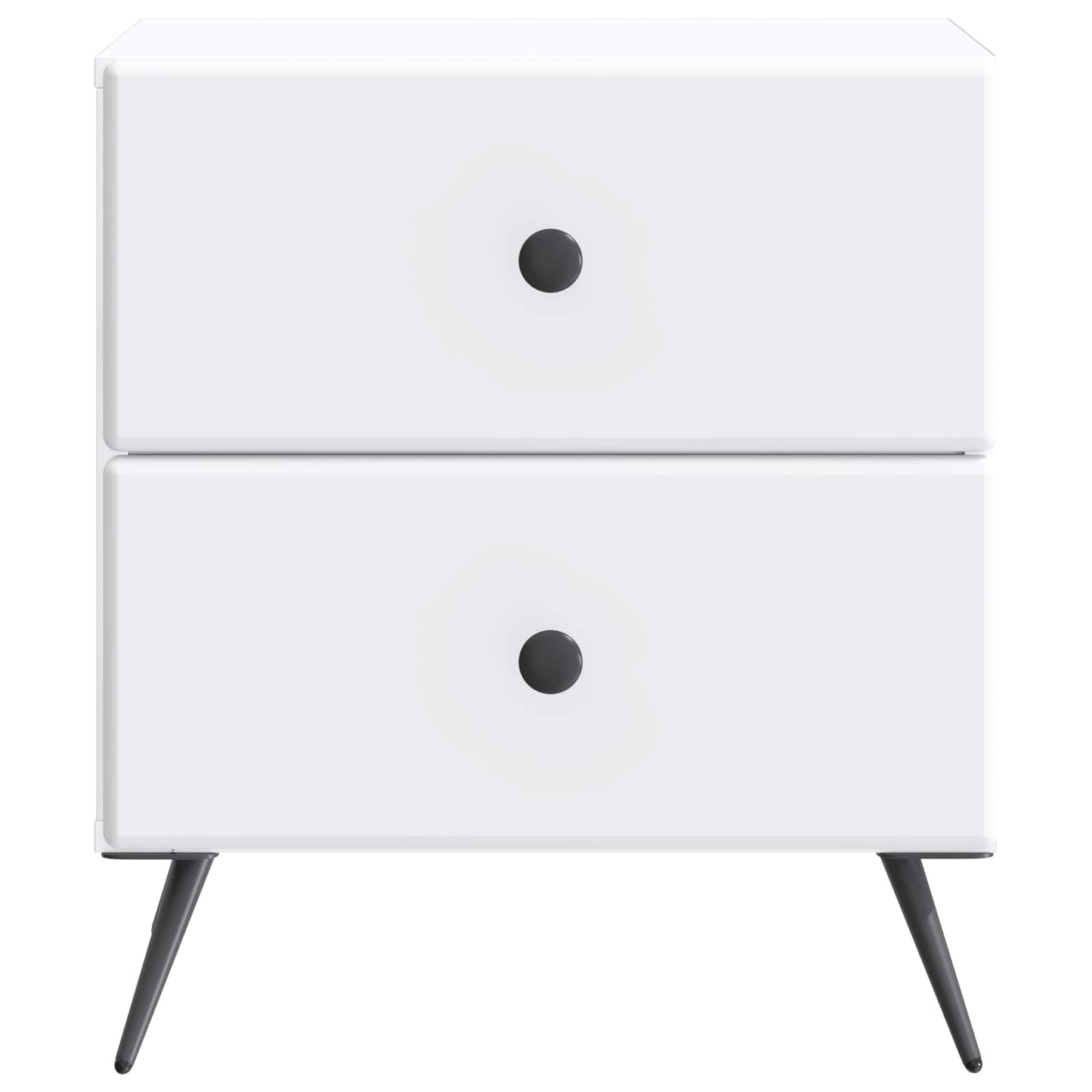 Bedside Cabinet 2 pcs White 43 x 34.5 x 47.5 cm Engineered Wood