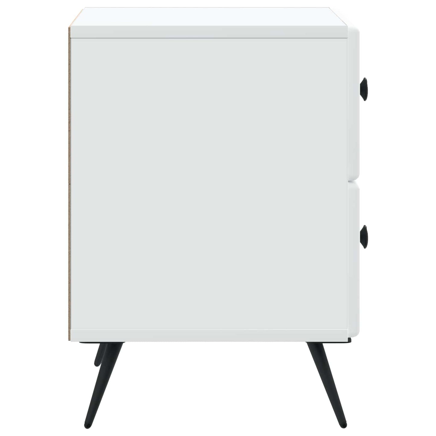 Bedside Cabinet 2 pcs White 43 x 34.5 x 47.5 cm Engineered Wood