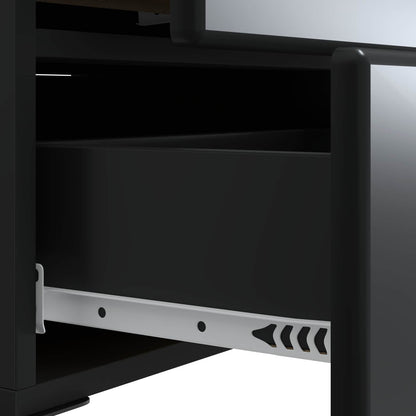 Bedside Cabinet 2 pcs Black 43 x 34.5 x 47.5 cm Engineered Wood