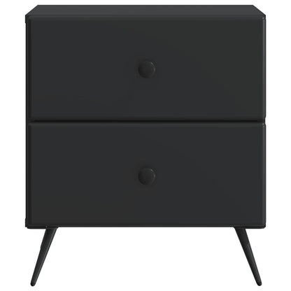 Bedside Cabinet 2 pcs Black 43 x 34.5 x 47.5 cm Engineered Wood