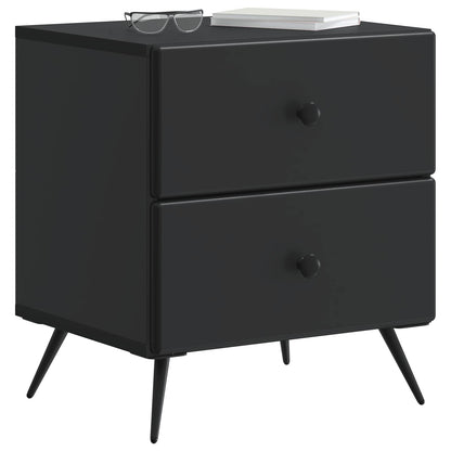 Bedside Cabinet 2 pcs Black 43 x 34.5 x 47.5 cm Engineered Wood