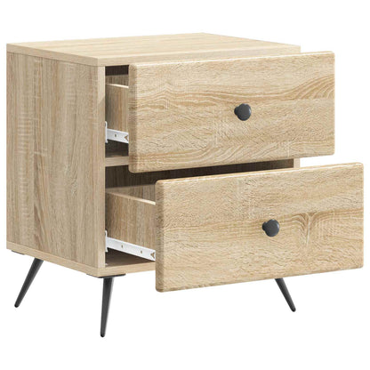 Bedside Cabinet 2 pcs Sonoma Oak 43 x 34.5 x 47.5 cm