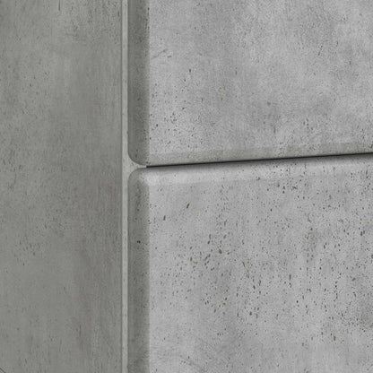 Bedside Cabinet with Drawer Concrete Grey 43 x 34.5 x 47.5 cm