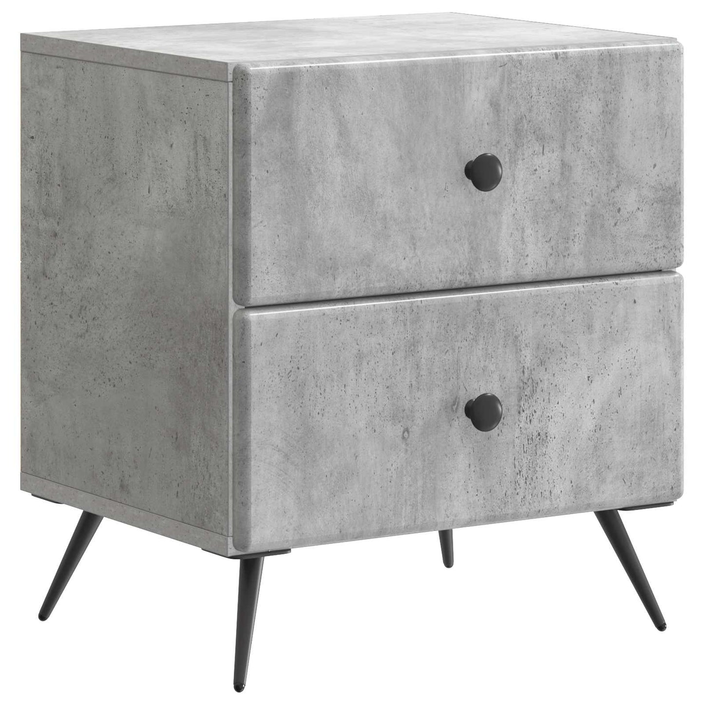 Bedside Cabinet with Drawer Concrete Grey 43 x 34.5 x 47.5 cm