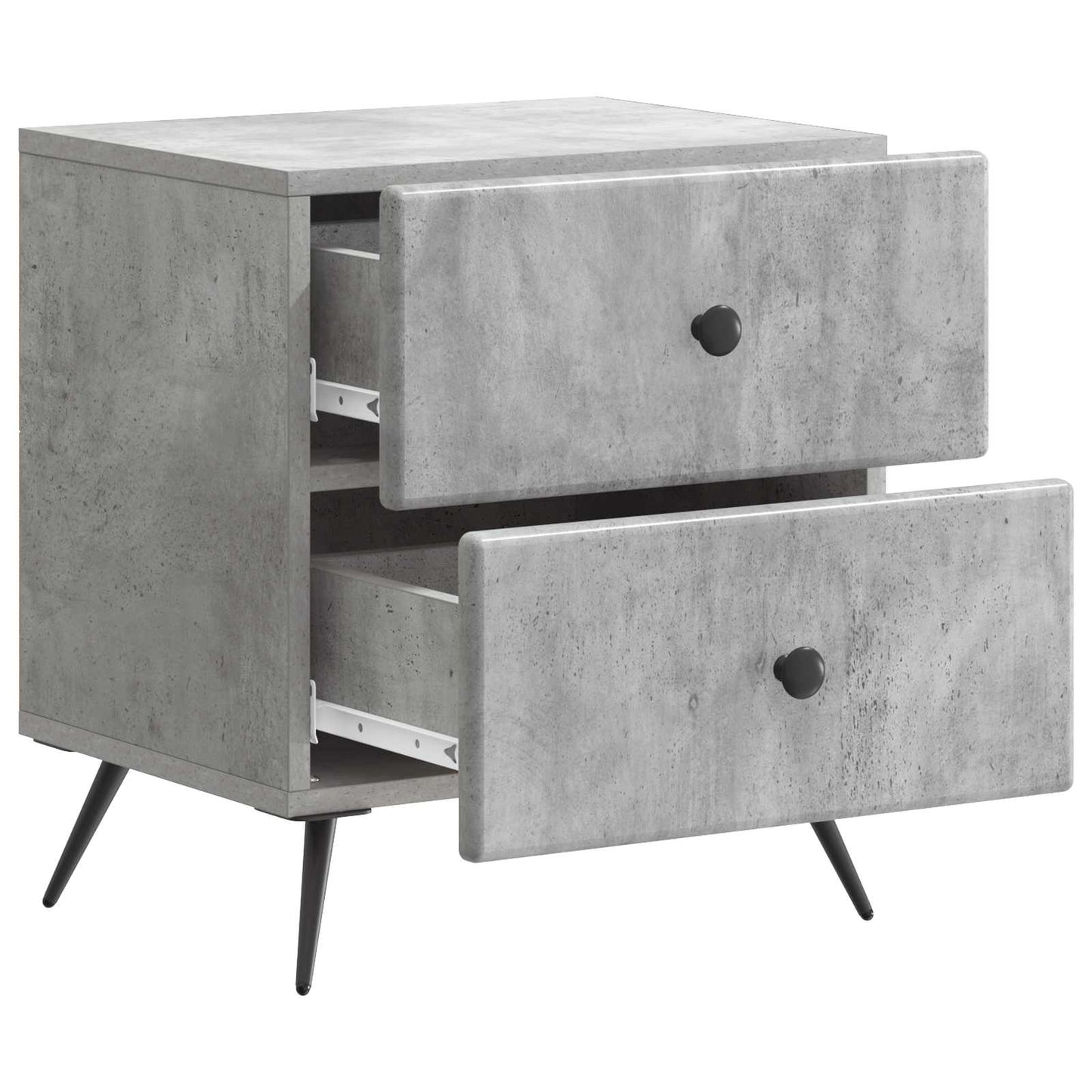 Bedside Cabinet with Drawer Concrete Grey 43 x 34.5 x 47.5 cm