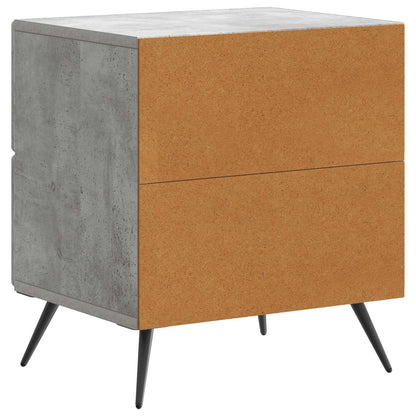 Bedside Cabinet with Drawer Concrete Grey 43 x 34.5 x 47.5 cm
