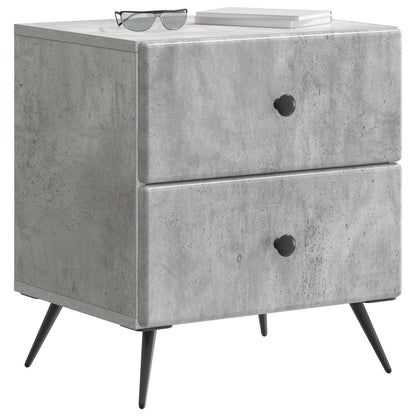 Bedside Cabinet with Drawer Concrete Grey 43 x 34.5 x 47.5 cm