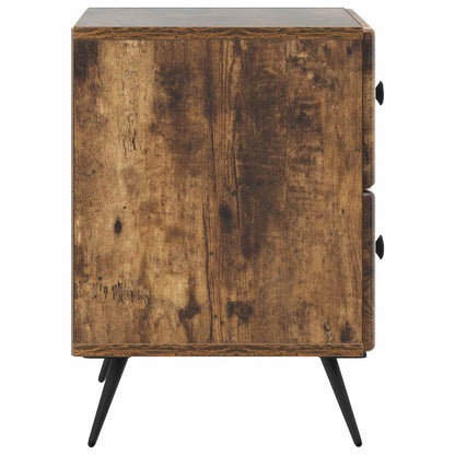Bedside Cabinet Smoked Oak 43 x 34.5 x 47.5 cm Engineered Wood