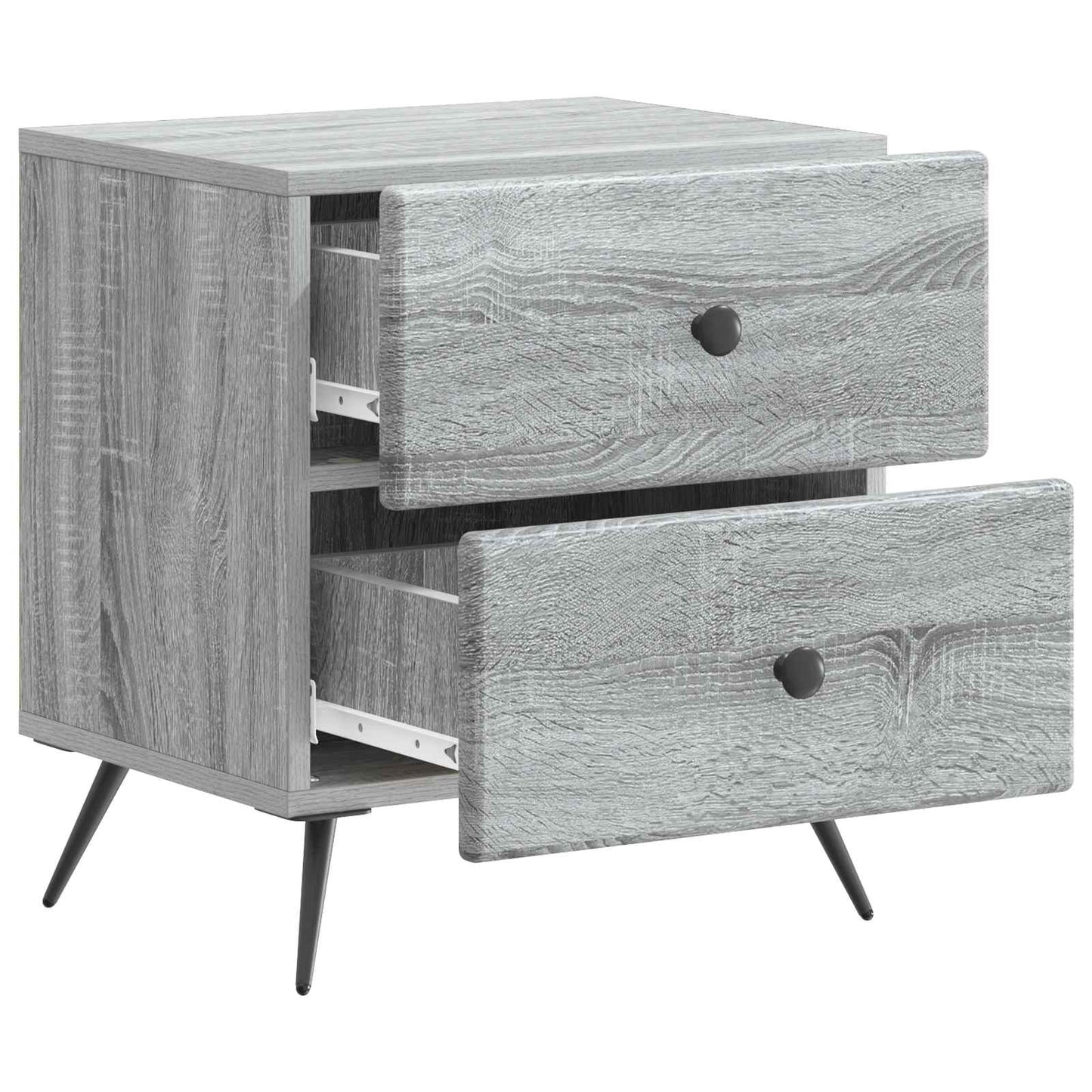 Bedside Cabinet 2 pcs Grey Sonoma 43 x 34.5 x 47.5 cm