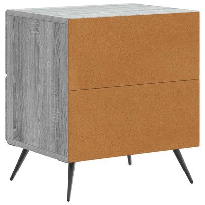 Bedside Cabinet 2 pcs Grey Sonoma 43 x 34.5 x 47.5 cm