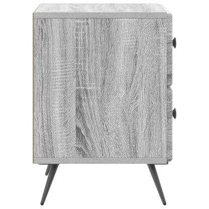 Bedside Cabinet 2 pcs Grey Sonoma 43 x 34.5 x 47.5 cm