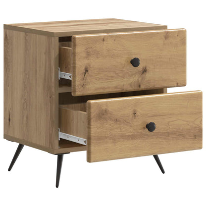 Bedside Cabinet 2 pcs Artisan Oak 43 x 34.5 x 47.5 cm