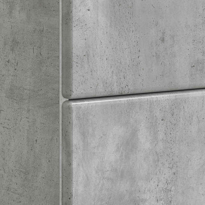 Bedside Cabinet with Drawer Concrete Grey 62 x 34.5 x 47.5 cm