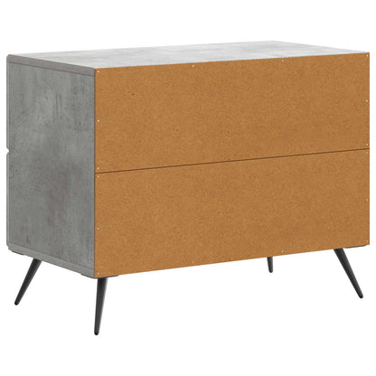 Bedside Cabinet with Drawer Concrete Grey 62 x 34.5 x 47.5 cm