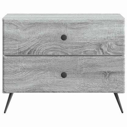 Bedside Cabinet Grey Sonoma 62 x 34.5 x 47.5 cm Engineered Wood
