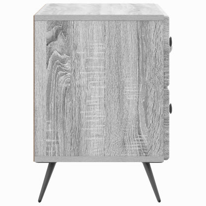 Bedside Cabinet Grey Sonoma 62 x 34.5 x 47.5 cm Engineered Wood
