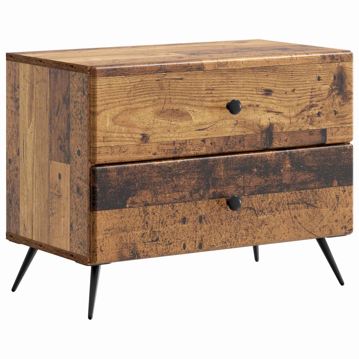 Bedside Cabinet Old Wood 62 x 34.5 x 47.5 cm Engineered Wood