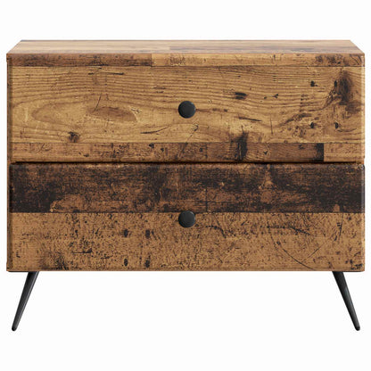 Bedside Cabinet Old Wood 62 x 34.5 x 47.5 cm Engineered Wood