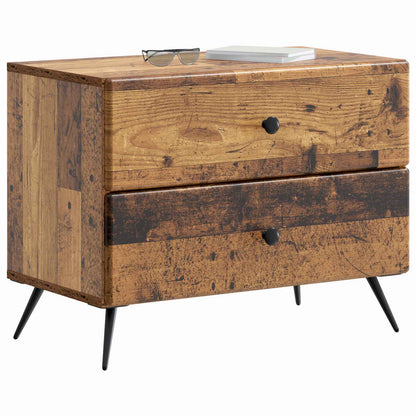 Bedside Cabinet Old Wood 62 x 34.5 x 47.5 cm Engineered Wood