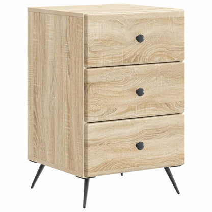 Bedside Cabinet Sonoma Oak 43 x 41 x 66.5 cm Engineered Wood
