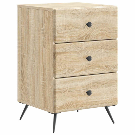 Bedside Cabinet Sonoma Oak 43 x 41 x 66.5 cm Engineered Wood
