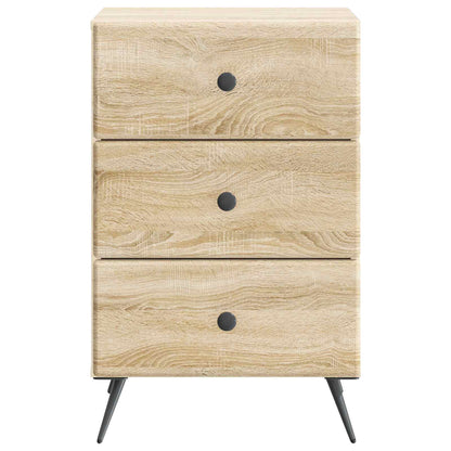 Bedside Cabinet Sonoma Oak 43 x 41 x 66.5 cm Engineered Wood