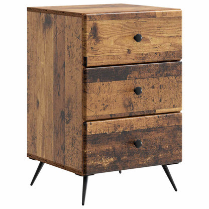Bedside Cabinet Old Wood 43 x 41 x 66.5 cm Engineered Wood