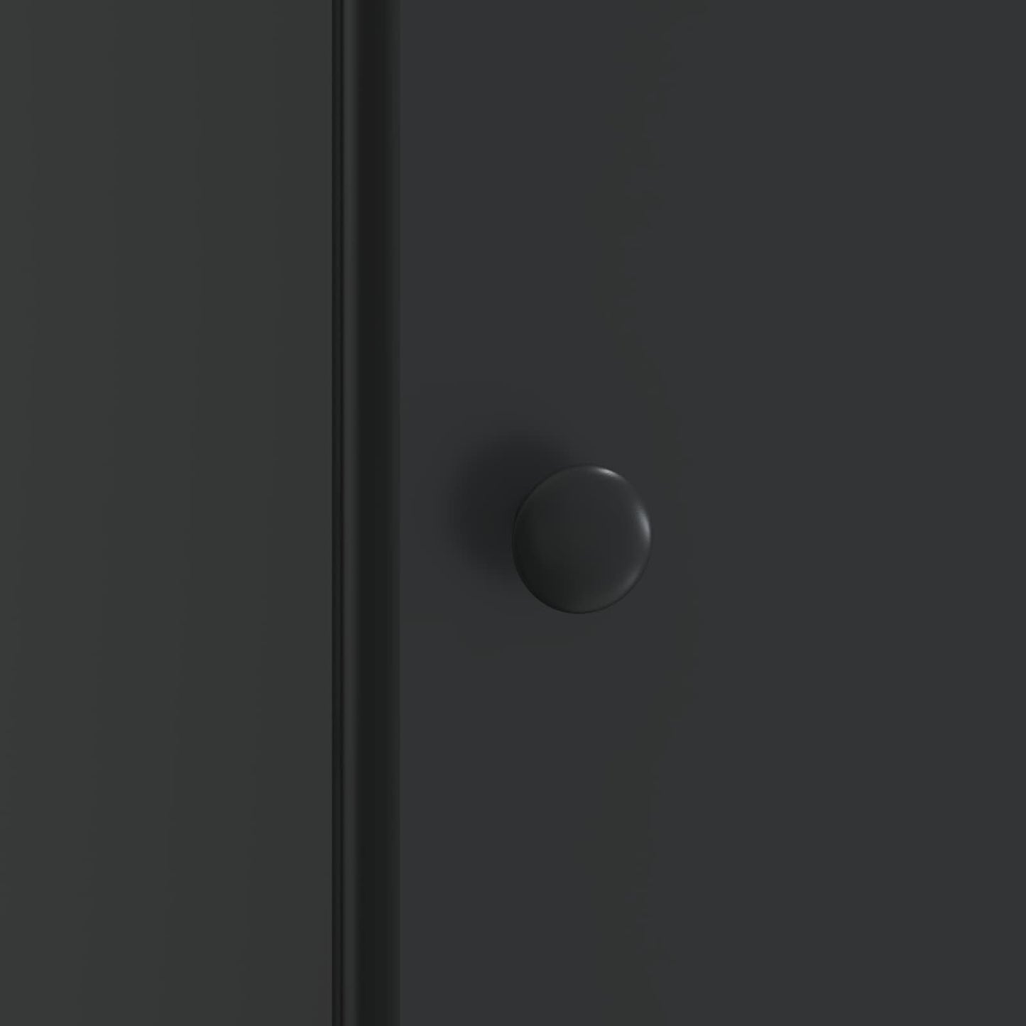 Bedside Cabinet Black 43 x 34.5 x 50 cm Engineered Wood