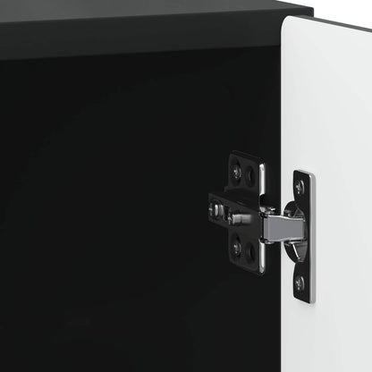 Bedside Cabinet Black 43 x 34.5 x 50 cm Engineered Wood