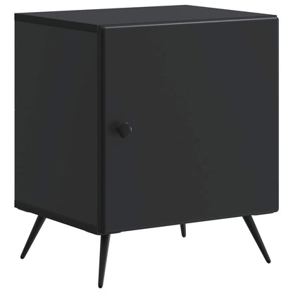 Bedside Cabinet Black 43 x 34.5 x 50 cm Engineered Wood