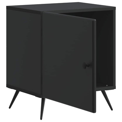 Bedside Cabinet Black 43 x 34.5 x 50 cm Engineered Wood