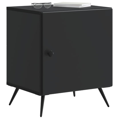 Bedside Cabinet Black 43 x 34.5 x 50 cm Engineered Wood