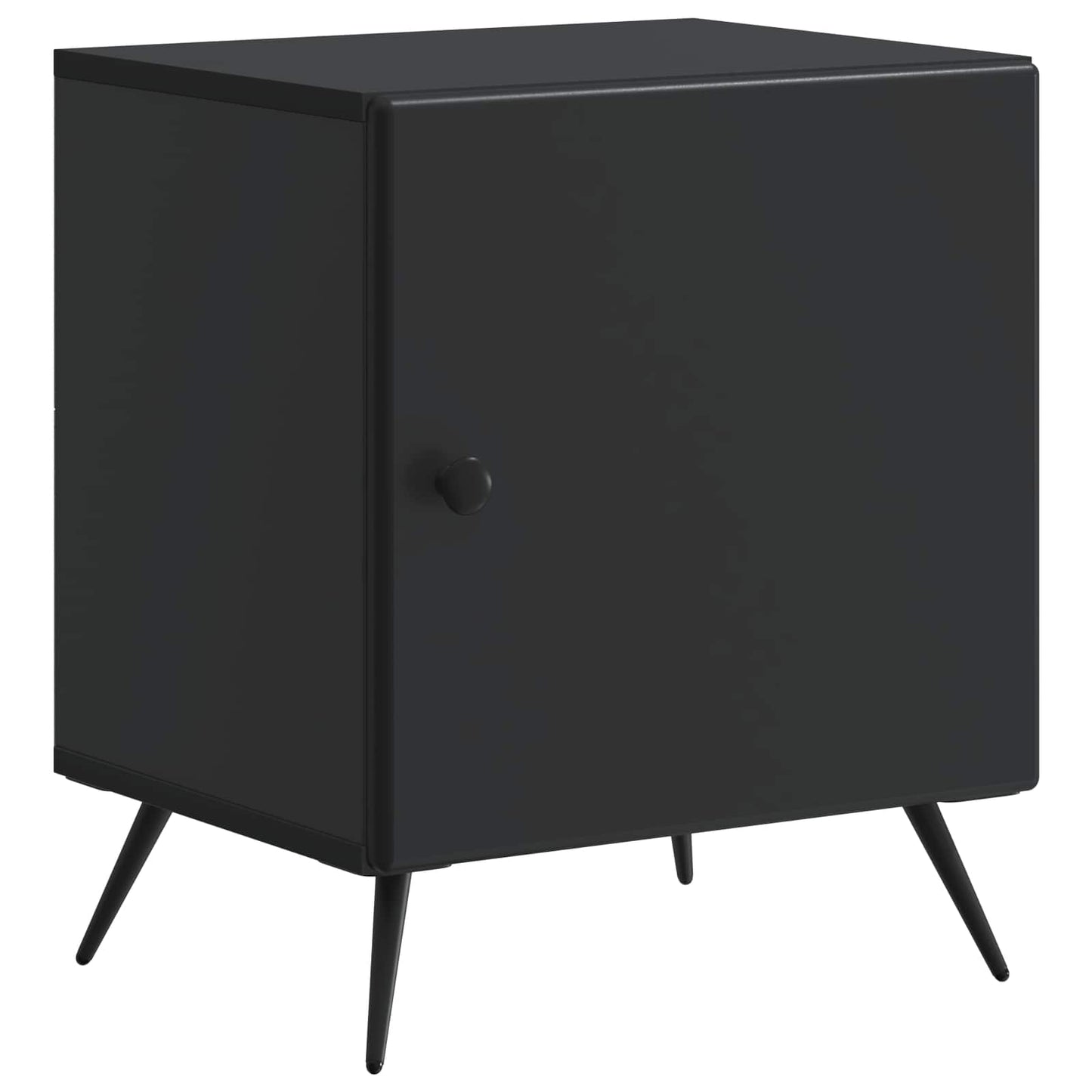 Bedside Cabinet 2 pcs Black 43 x 34.5 x 50 cm Engineered Wood