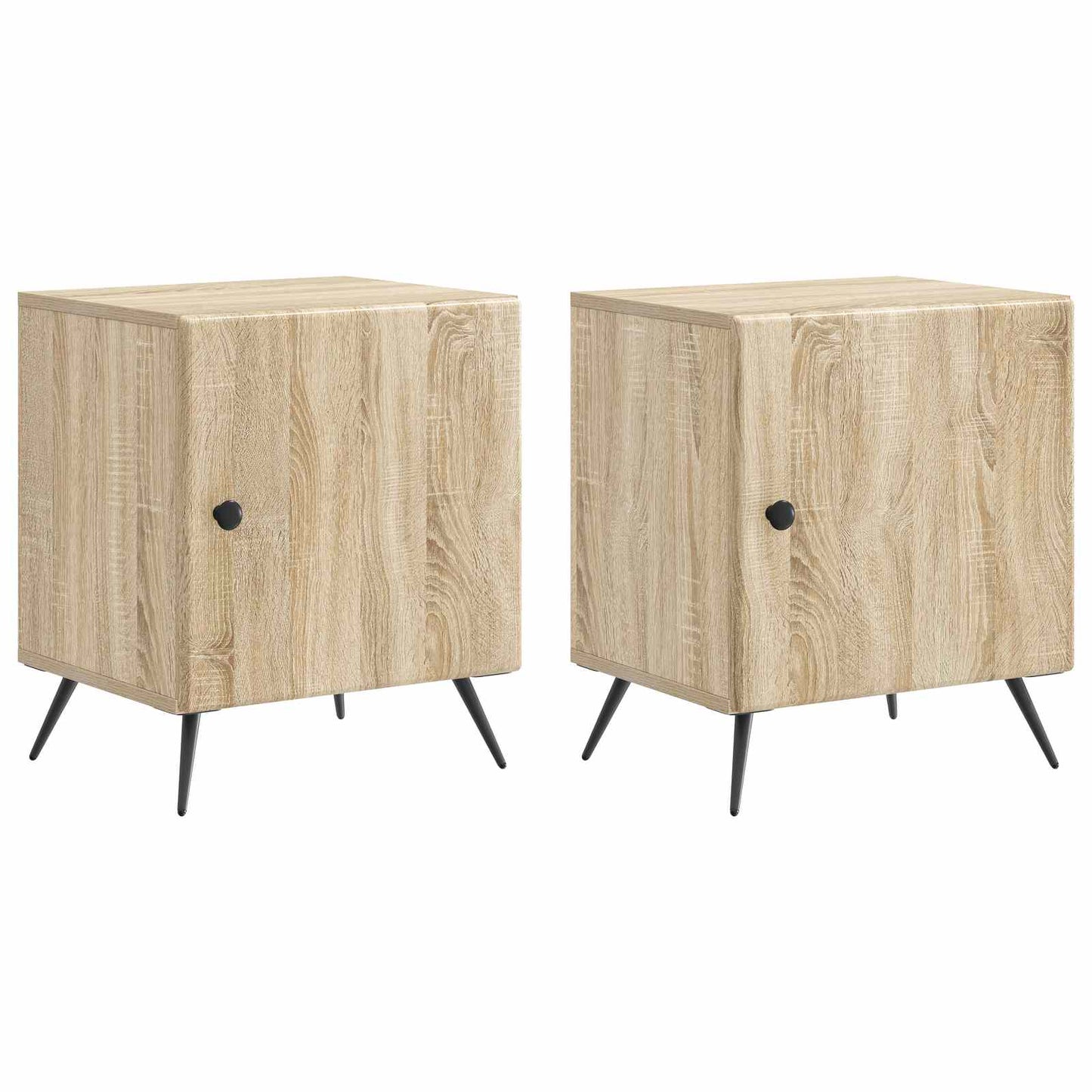 Bedside Cabinet 2 pcs Sonoma Oak 43 x 34.5 x 50 cm