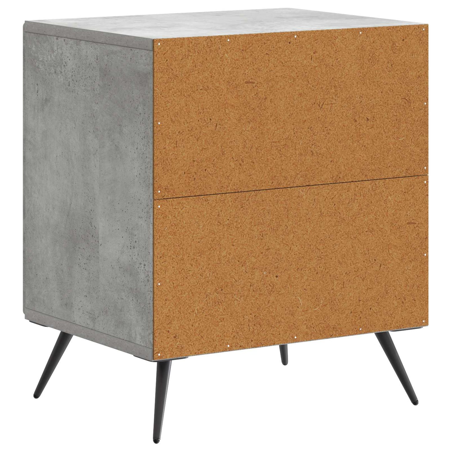 Bedside Cabinet Concrete Grey 43 x 34.5 x 50 cm Engineered Wood