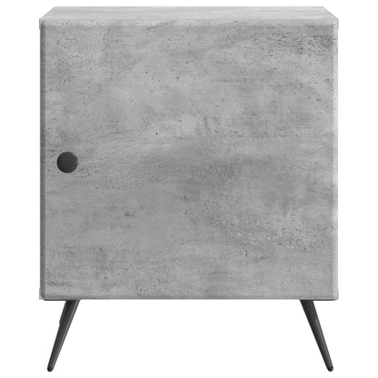 Bedside Cabinet Concrete Grey 43 x 34.5 x 50 cm Engineered Wood