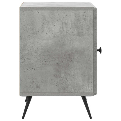 Bedside Cabinet Concrete Grey 43 x 34.5 x 50 cm Engineered Wood
