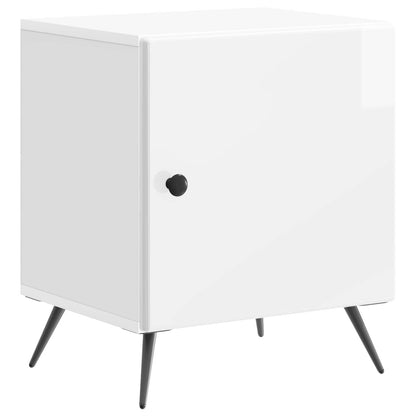 Bedside Cabinet 2 pcs High Gloss White 43 x 34.5 x 50 cm