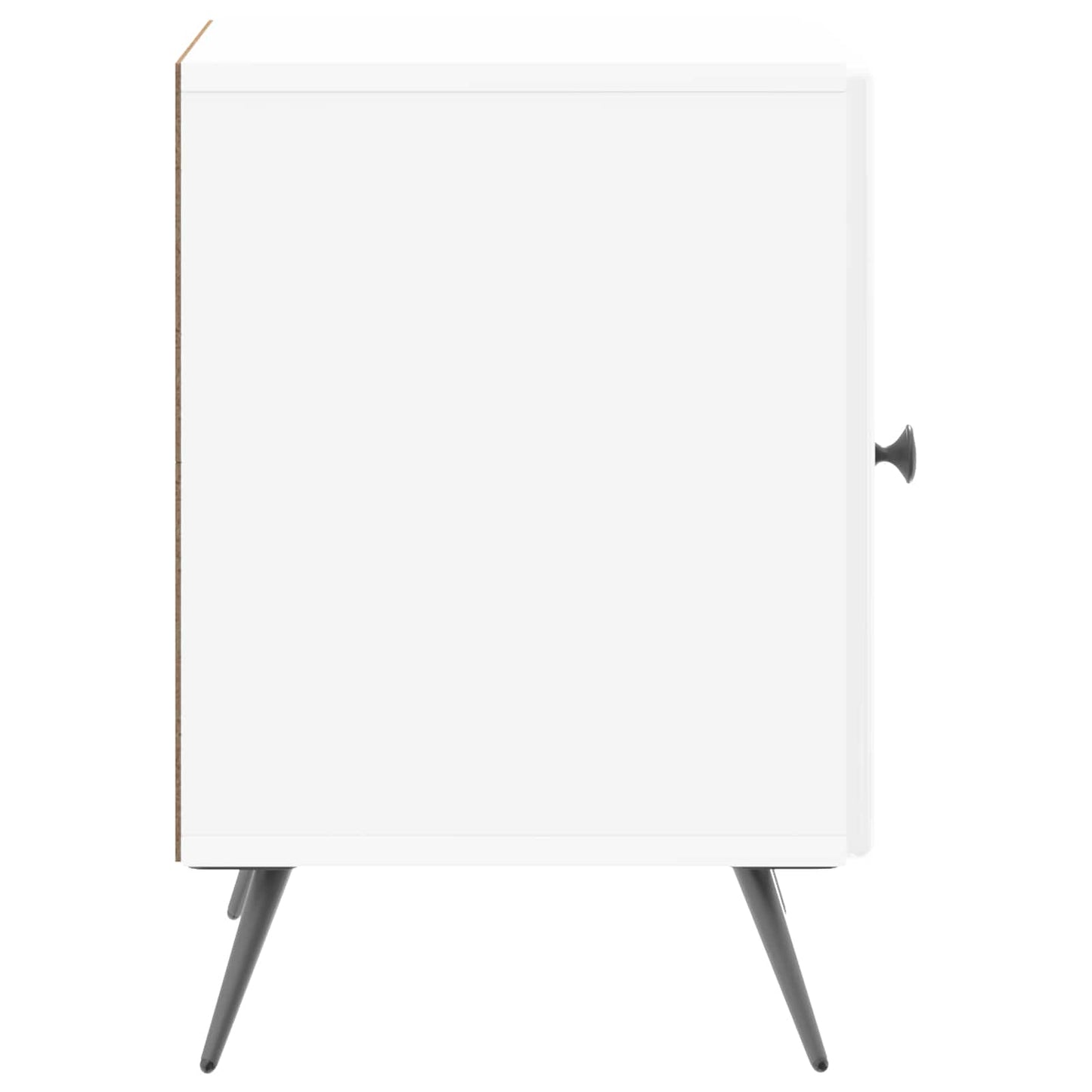 Bedside Cabinet 2 pcs High Gloss White 43 x 34.5 x 50 cm