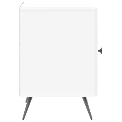 Bedside Cabinet 2 pcs High Gloss White 43 x 34.5 x 50 cm