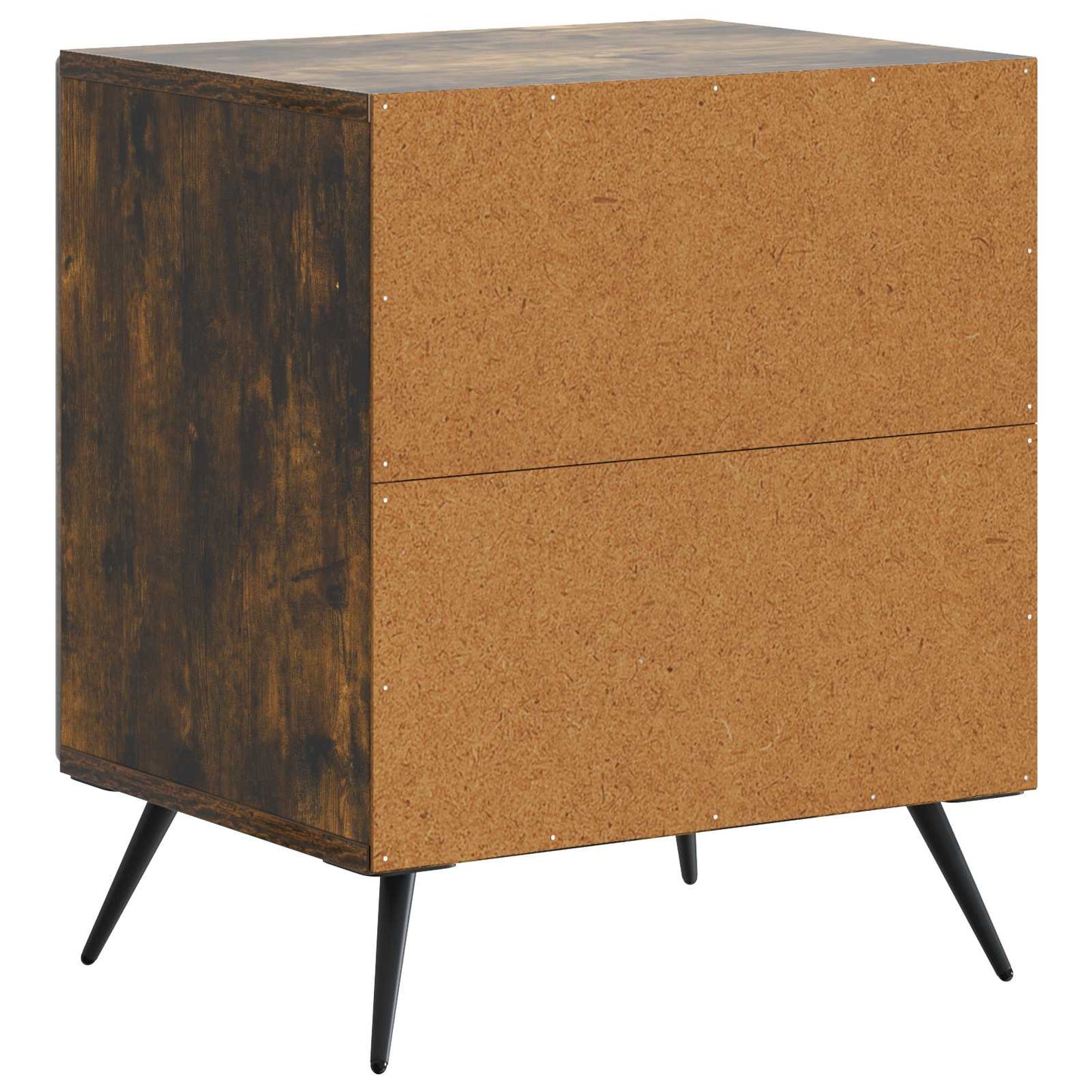 Bedside Cabinet Smoked Oak 43 x 34.5 x 50 cm Engineered Wood
