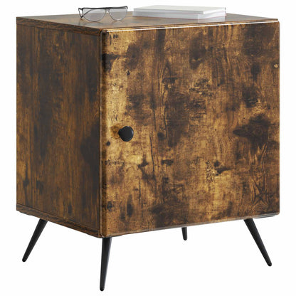 Bedside Cabinet Smoked Oak 43 x 34.5 x 50 cm Engineered Wood