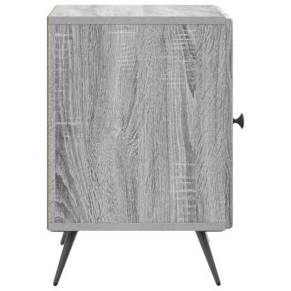 Bedside Cabinet 2 pcs Grey Sonoma 43 x 34.5 x 50 cm