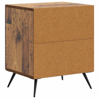 Bedside Cabinet 2 pcs Old Wood 43 x 34.5 x 50 cm